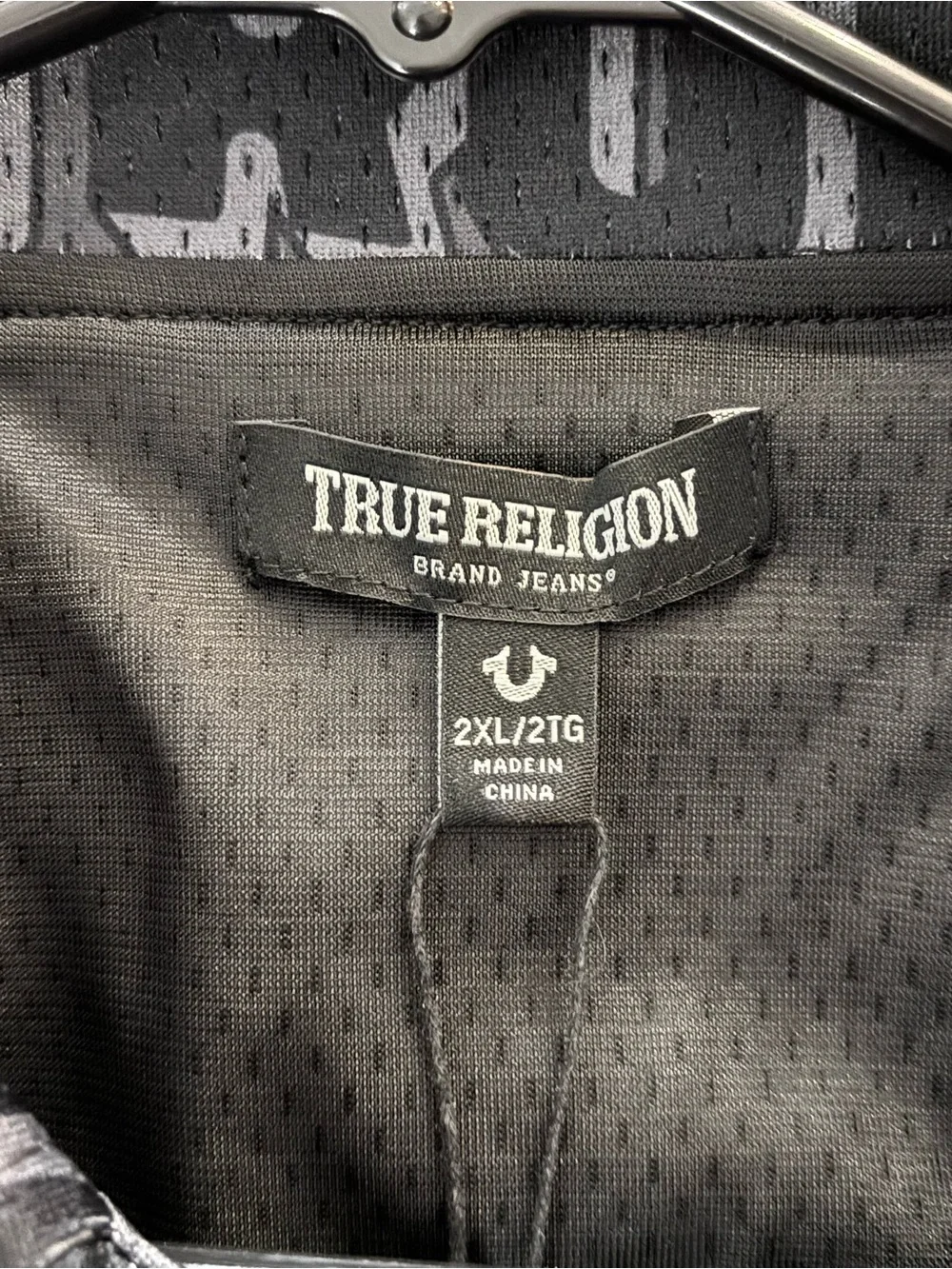 True Religion Black Logo Short Sleeve Shirt